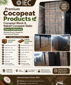 Cocopeat Supplier/Exporter Indonesia | 5kg Blocks & Naked Slabs