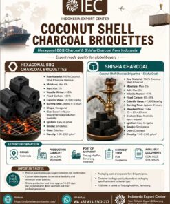 Coconut Shell Charcoal Briquettes Supplier & Exporter from Indonesia | Shisha & BBQ