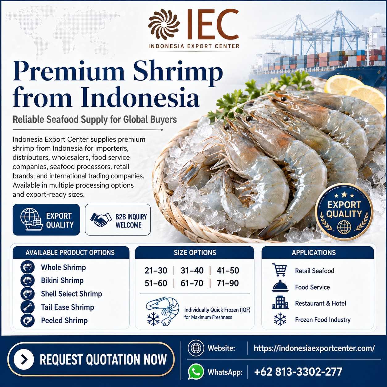 Premium Shrimp from Indonesia